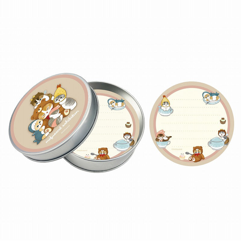 mofusandExhibition Tea -style cans Memo ②
