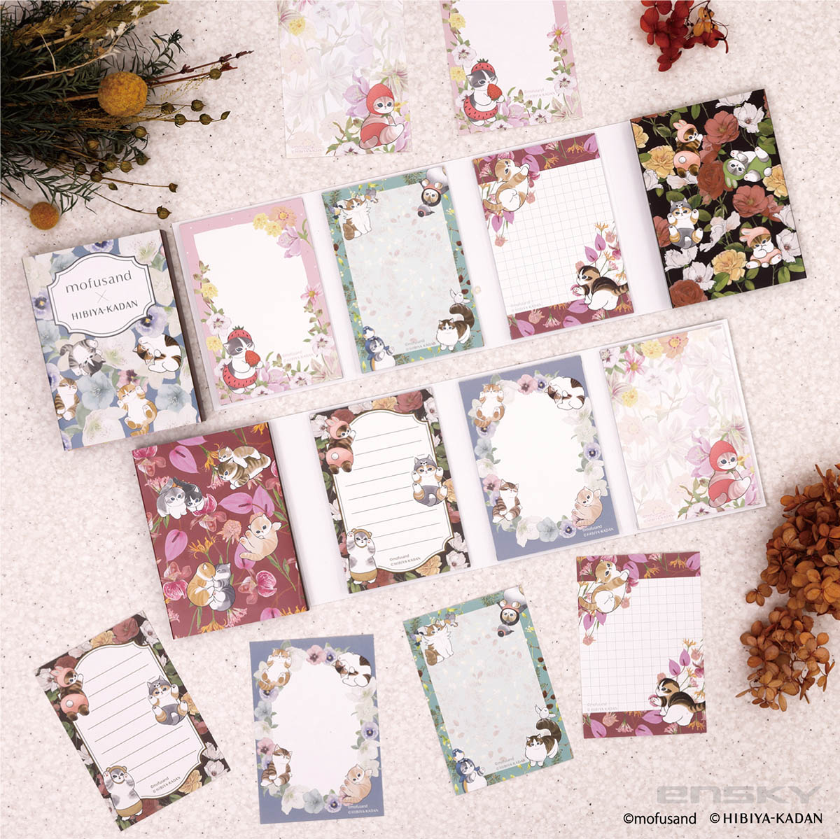 mofusand × HIBIYA-KADAN Patapata Memo Winter