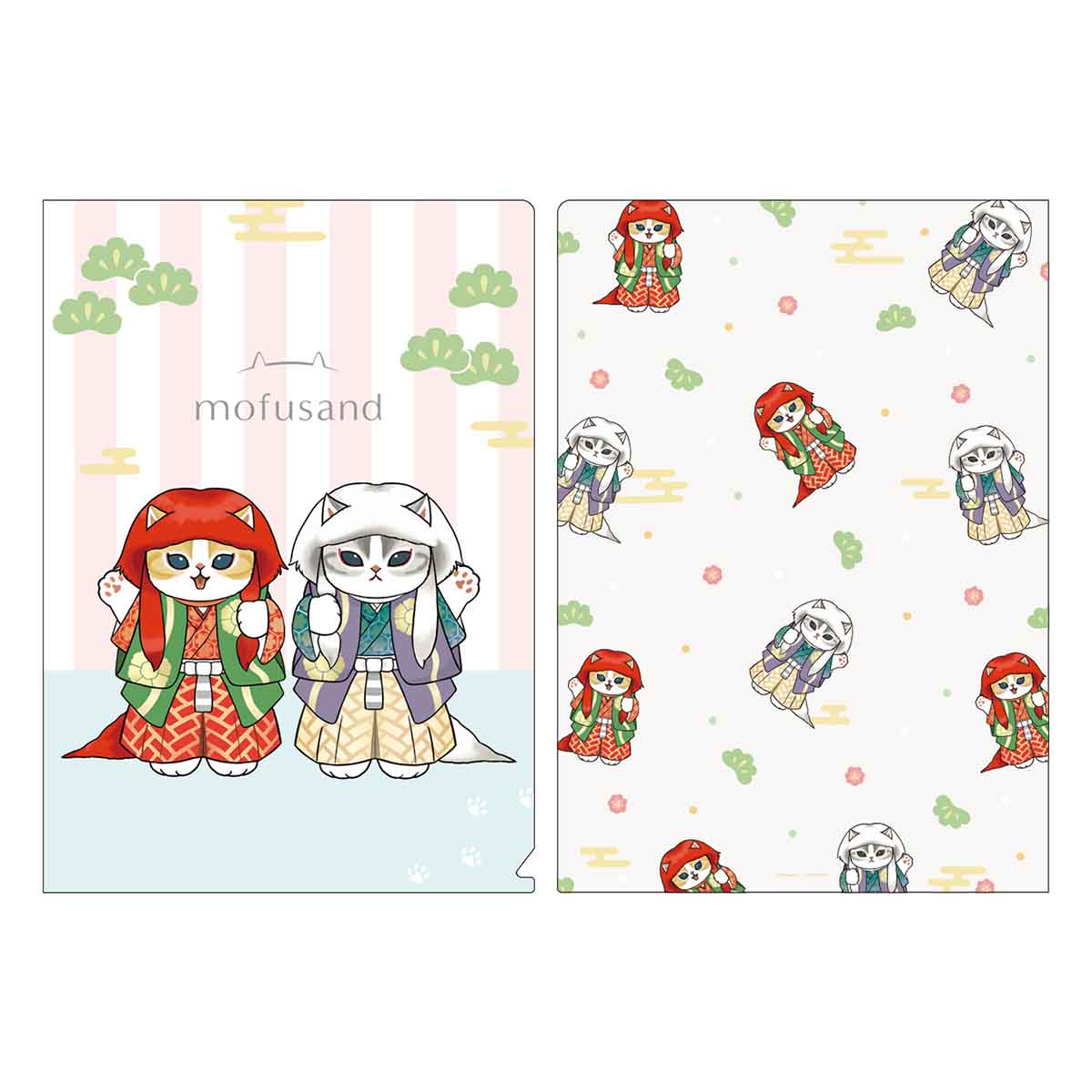 mofusand もふもふジャーニー 歌舞伎にゃんクリアファイル