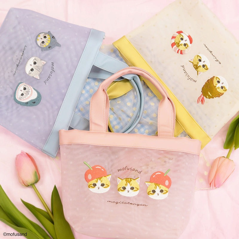 mofusand Mini tote mesh (shark Nyan)