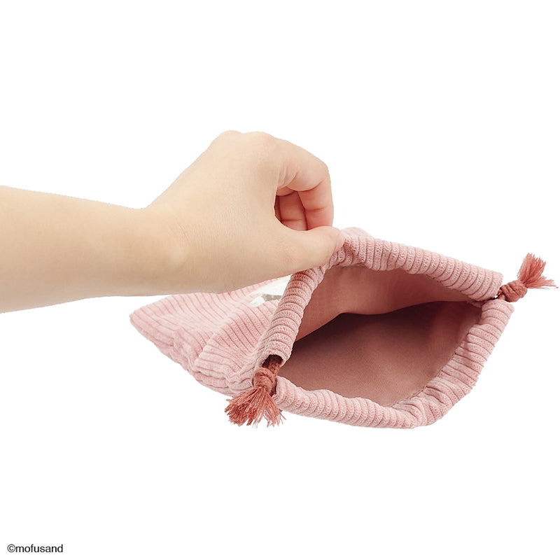 mofusand 巾着 刺繍ボア(うさぎ)