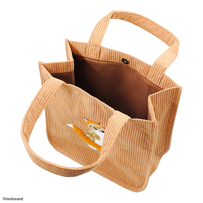 mofusand ミニトート 刺繍ボア(きつね)