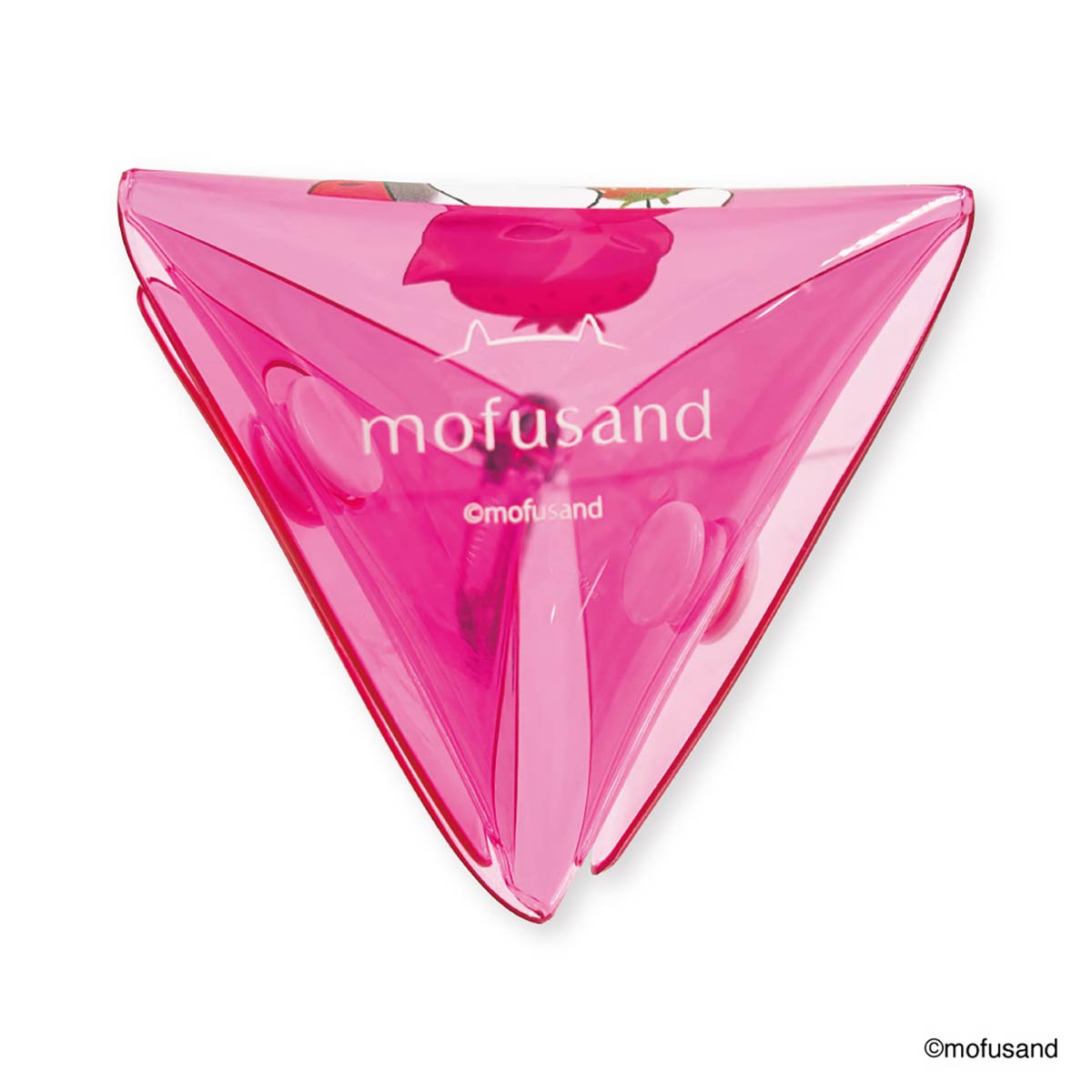 mofusand 透明的三角袋(草莓Nyan)