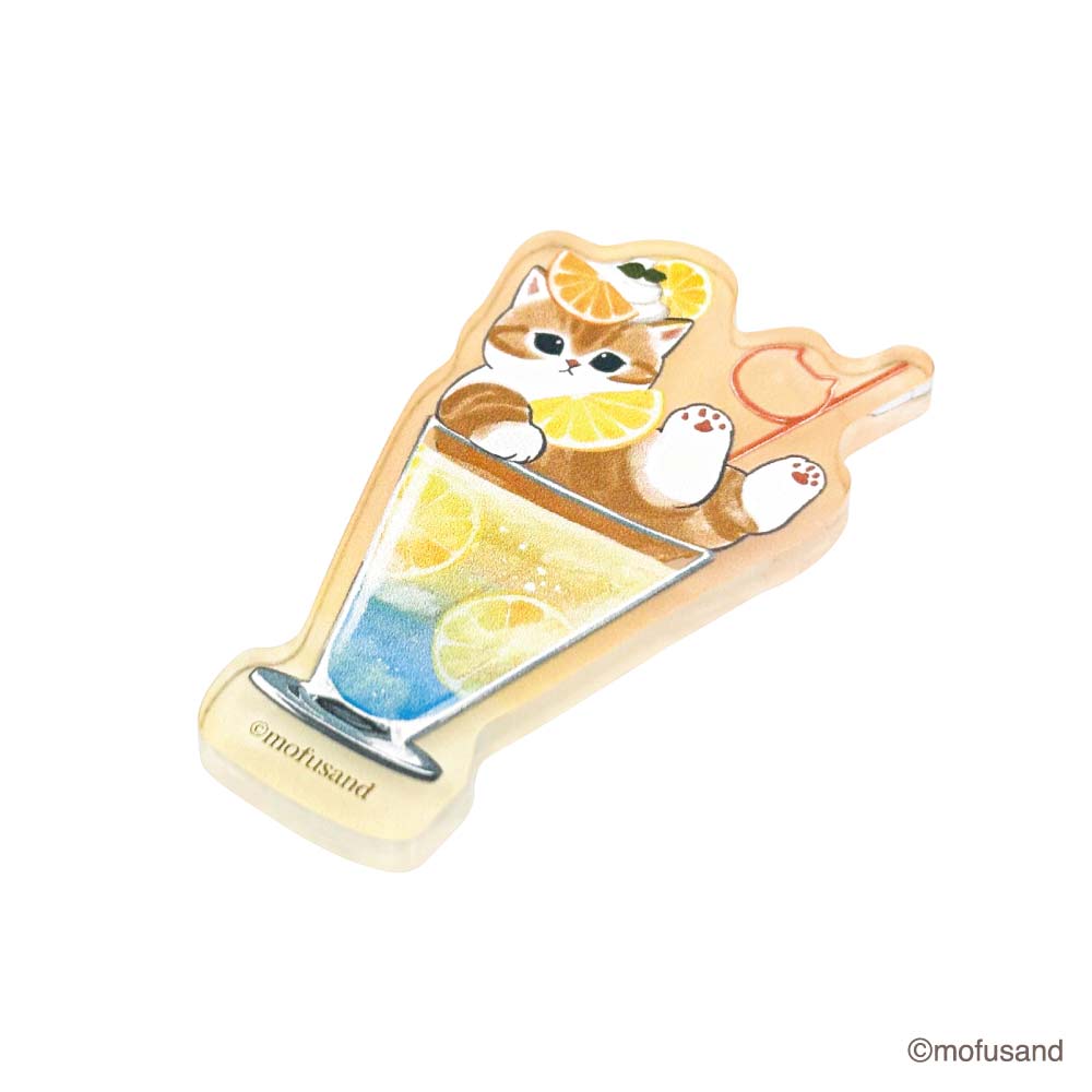 mofusand 아크릴 스티커 화려한 소다 (노란색)