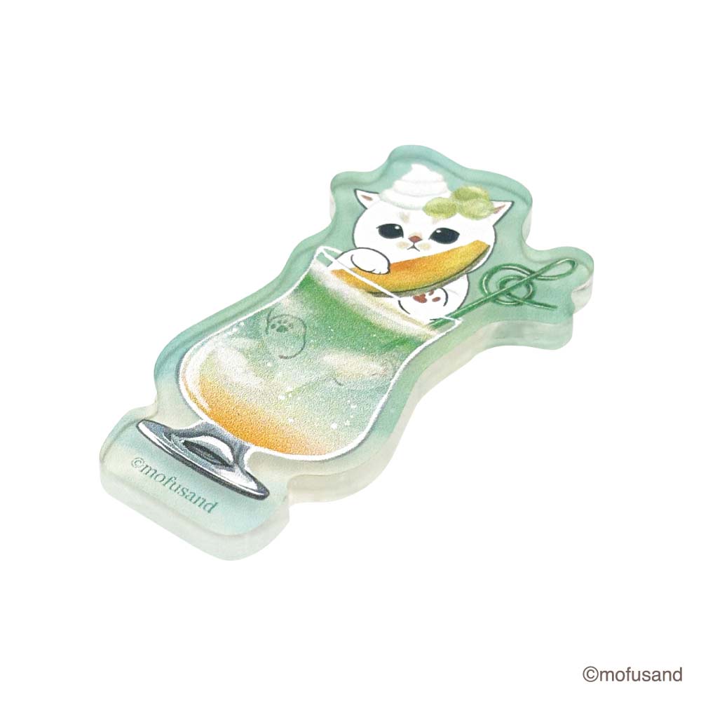 mofusand アクリルステッカー カラフルソーダ(グリーン)