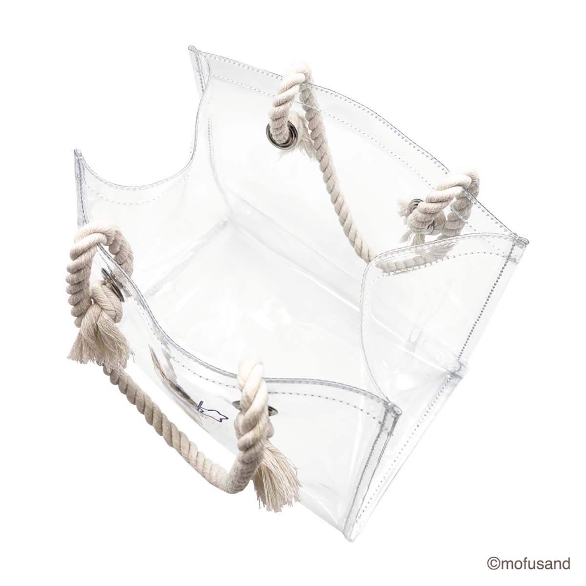 mofusand 清除手提袋,带束带五颜六色的苏打