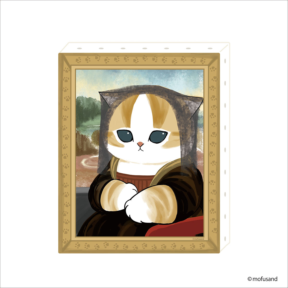 mofusand もふもふジャーニー キャンバスアート(モナリザ)