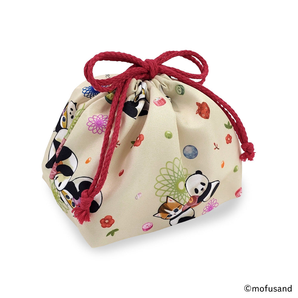 mofusand 午餐盒束口袋(熊猫猫)