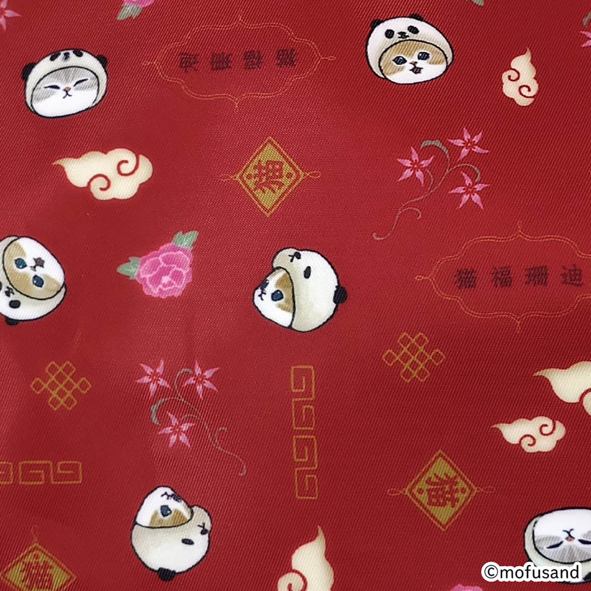 mofusand 托特包 熊貓貓(紅色)