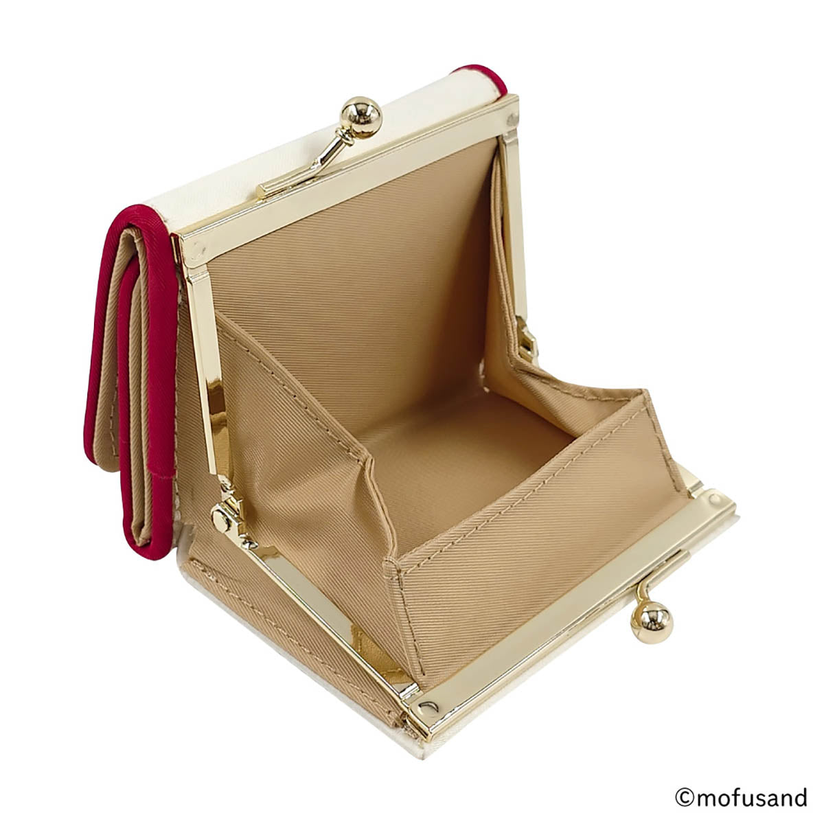 mofusand Mini Wallet - Panda Meow (Ivory)