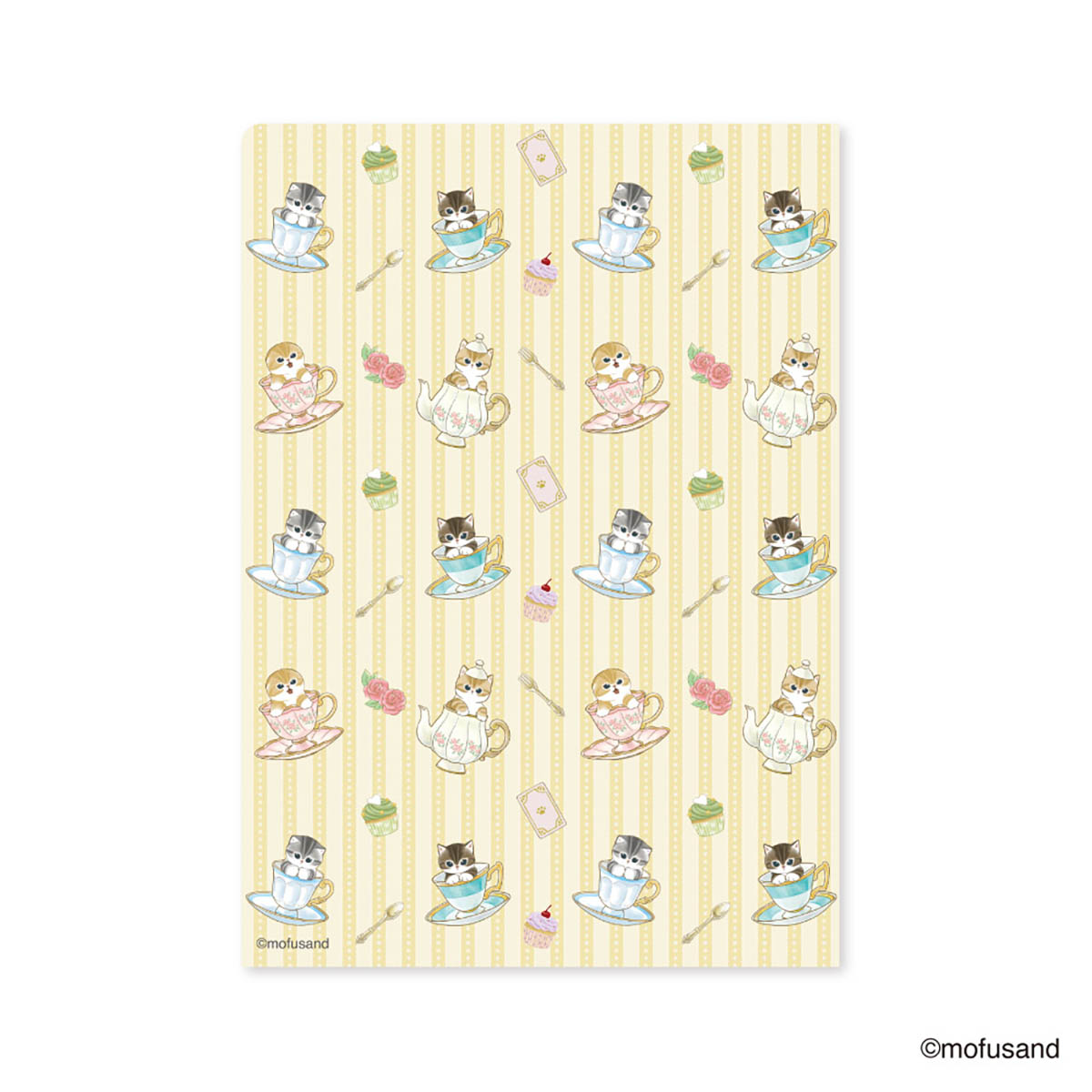 mofusand A4 資料夾 茶會(藍色)