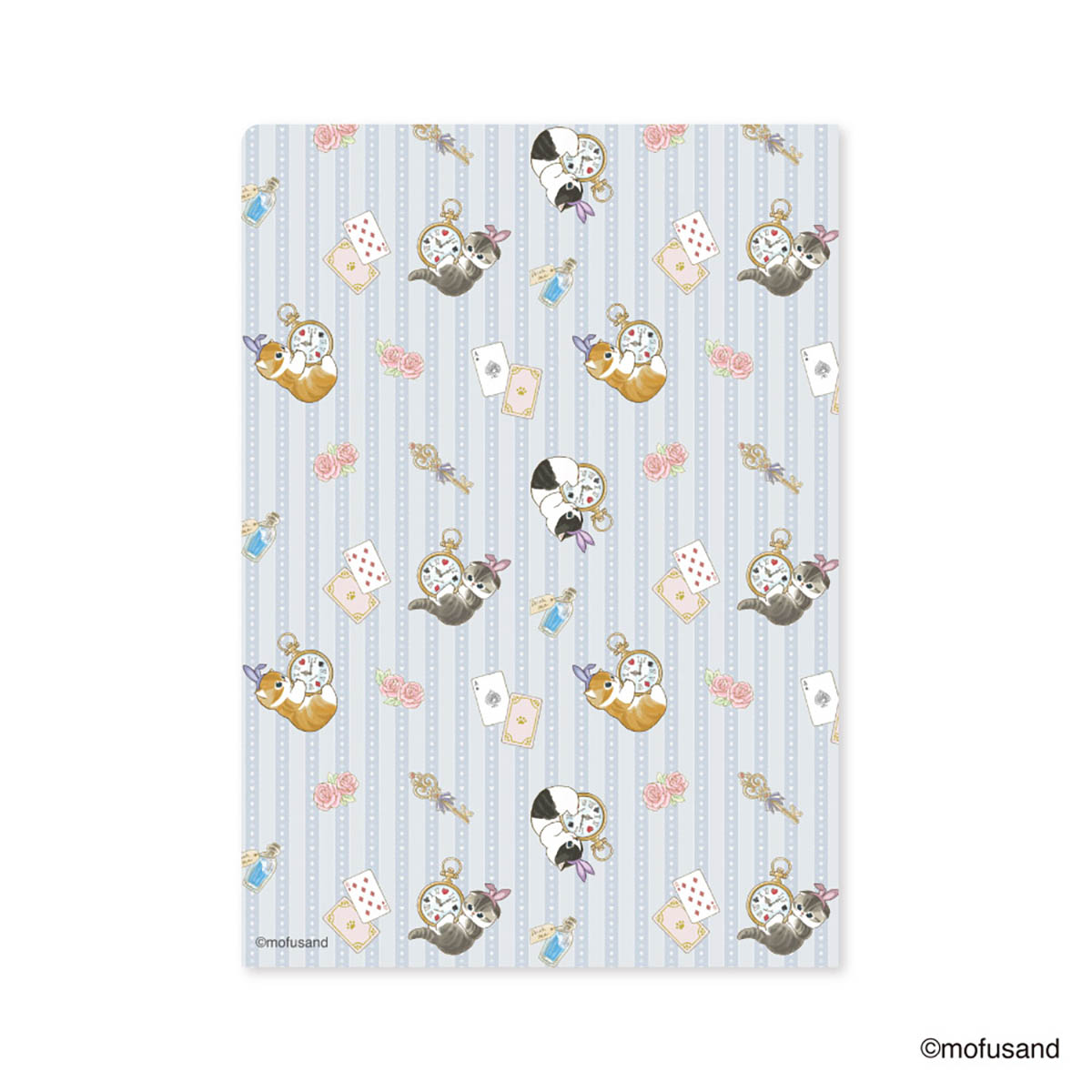 mofusand A4 資料夾 茶會(紫色)