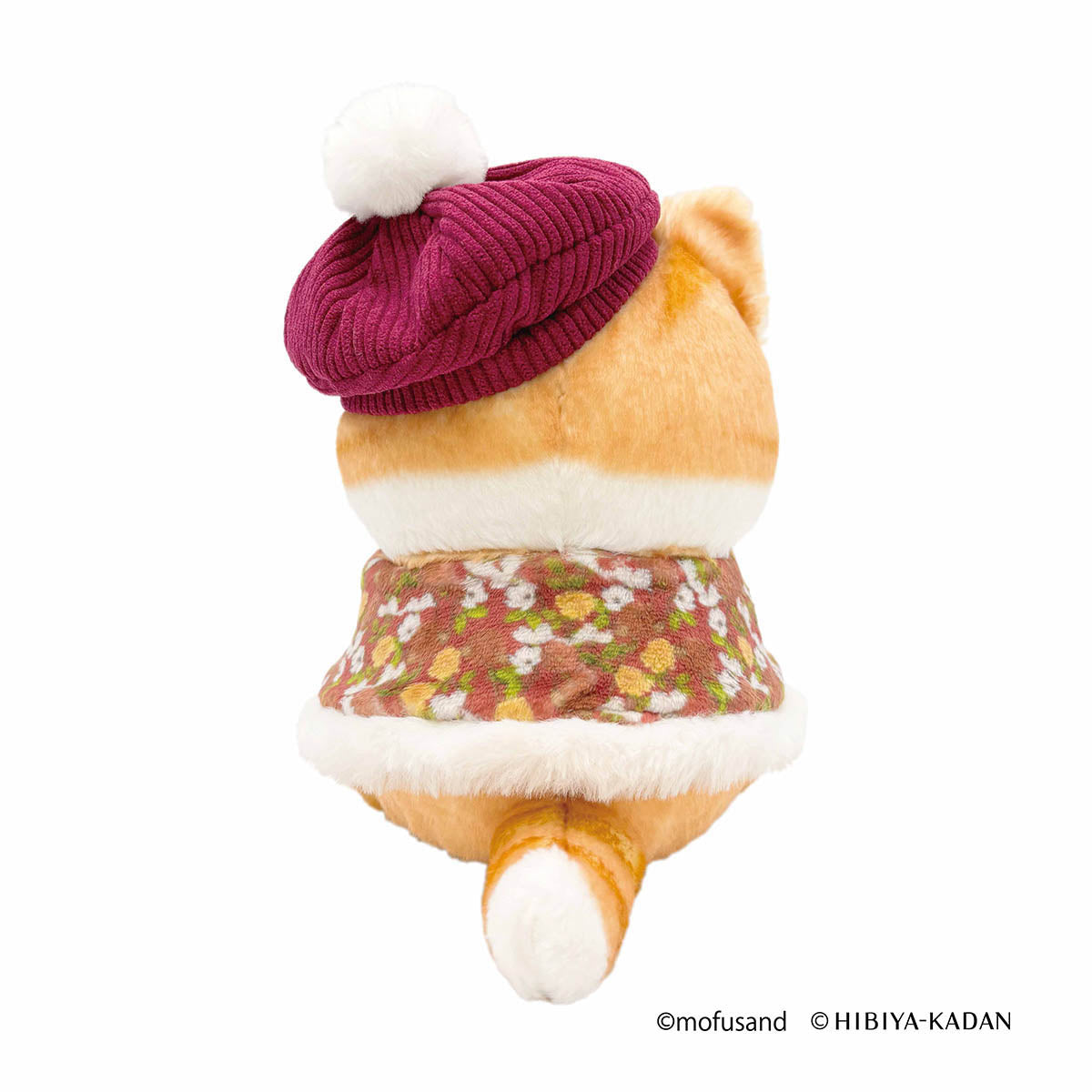 mofusand × HIBIYA-KADAN Plush Cape Meow (Red)