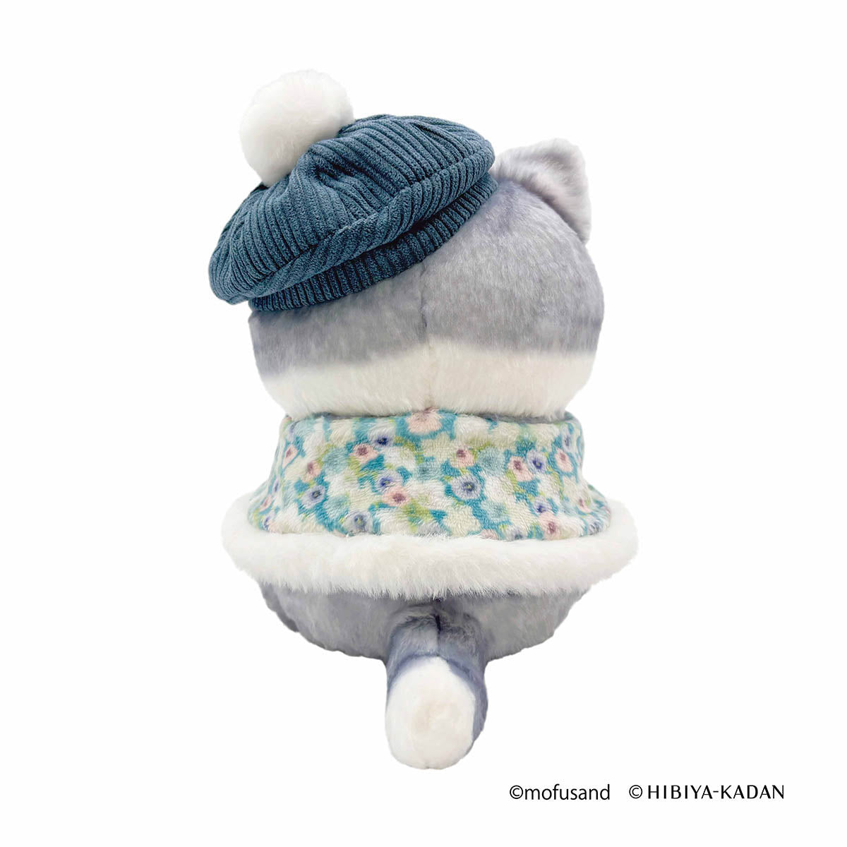 mofusand × HIBIYA-KADAN Plush Cape Meow (Blue)
