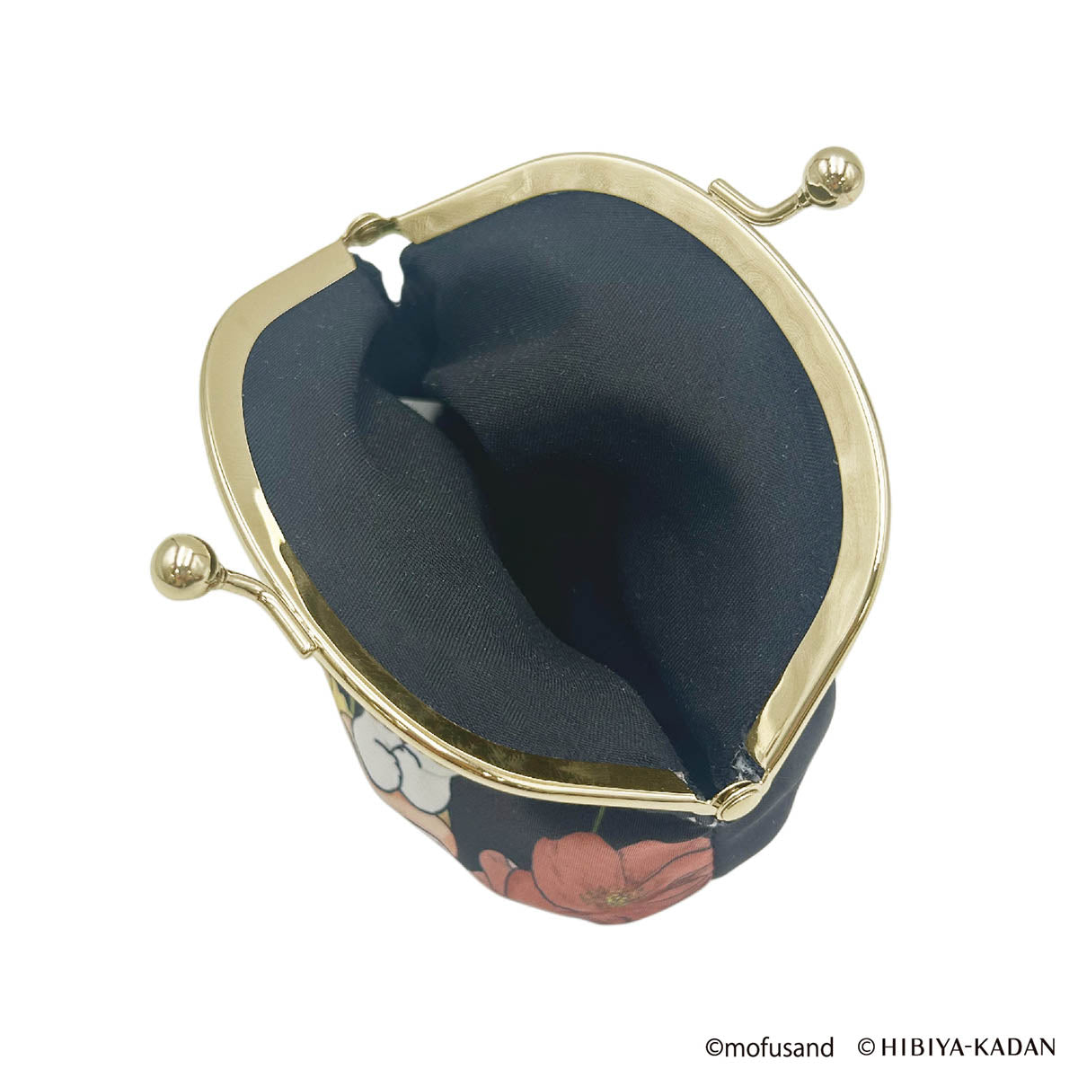 mofusand × 日比谷花坛 柔软口金包(黑色)