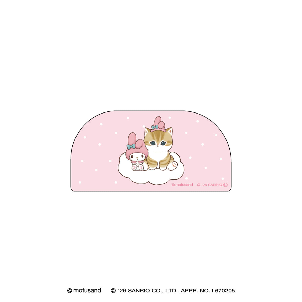 mofusand×三丽鸥 亚克力夹子 (美乐蒂)