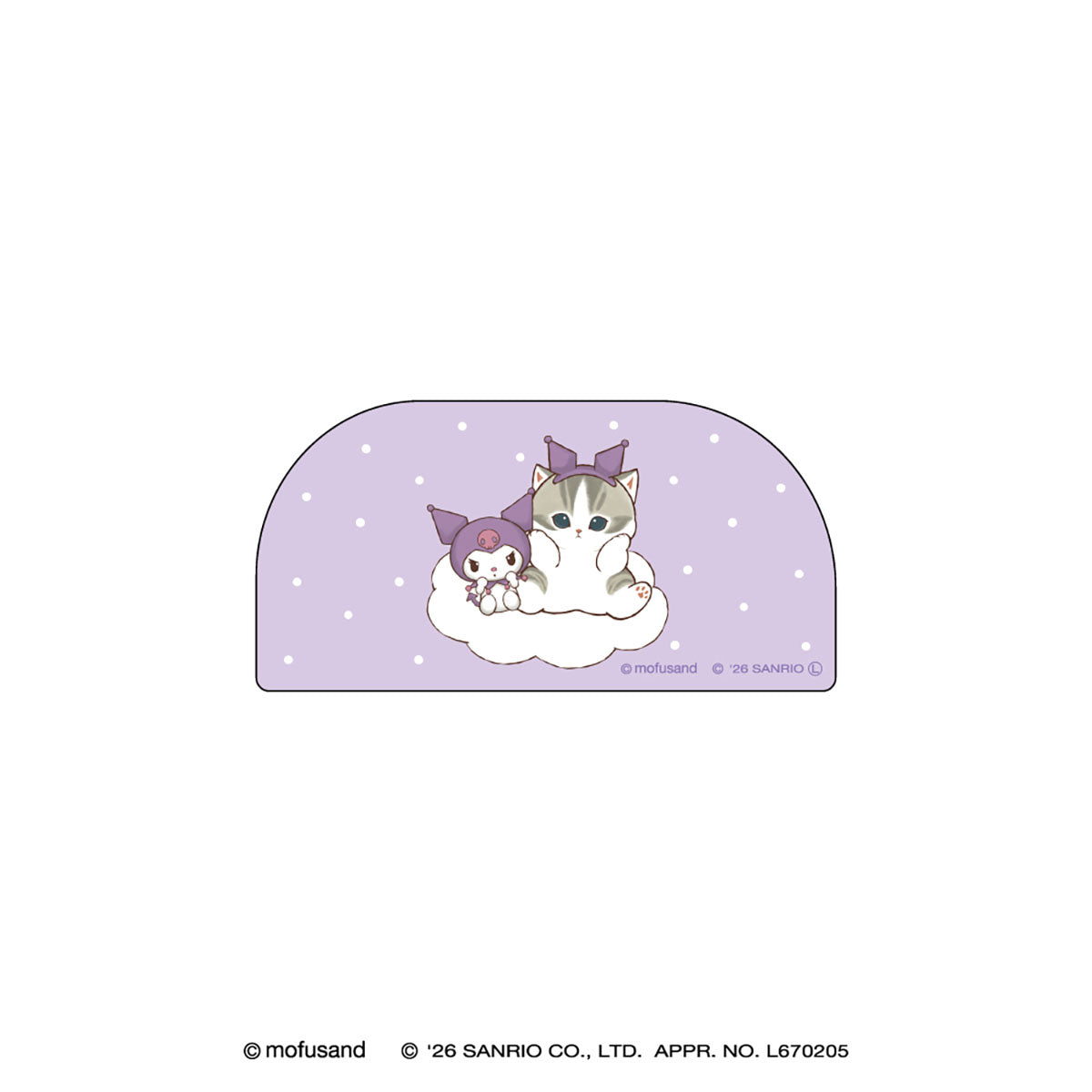 mofusand×三丽鸥 亚克力夹子 (酷洛米)