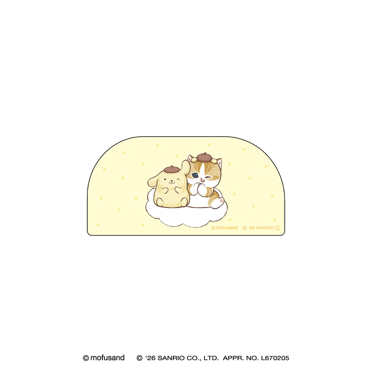 mofusand×サンリオキャラクターズ アクリルクリップ(ポムポムプリン