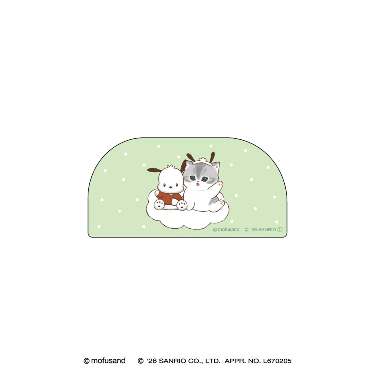 mofusand×三丽鸥 亚克力夹子 (帕恰狗)