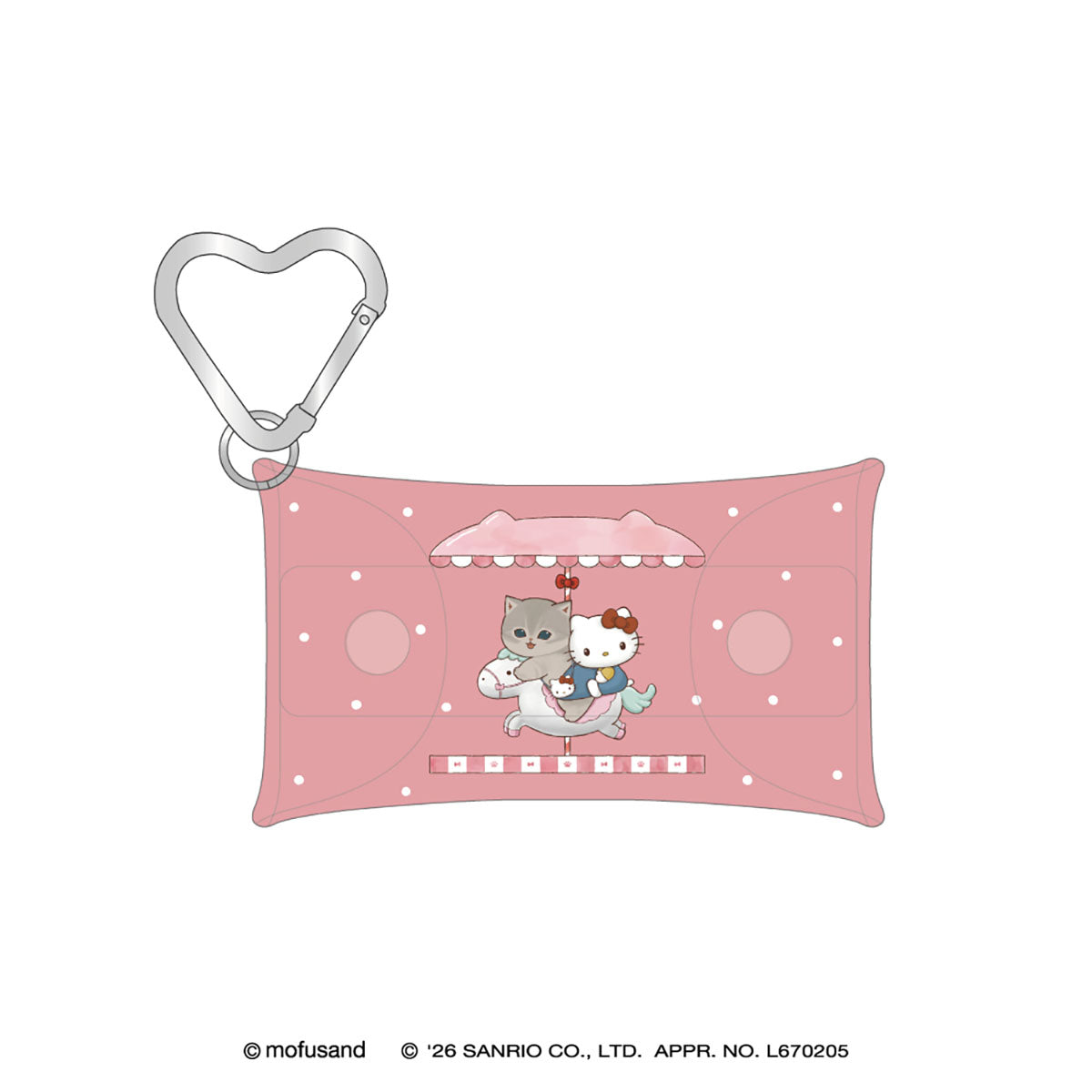 mofusand×三丽鸥 透明多功能收纳袋S (凯蒂猫)