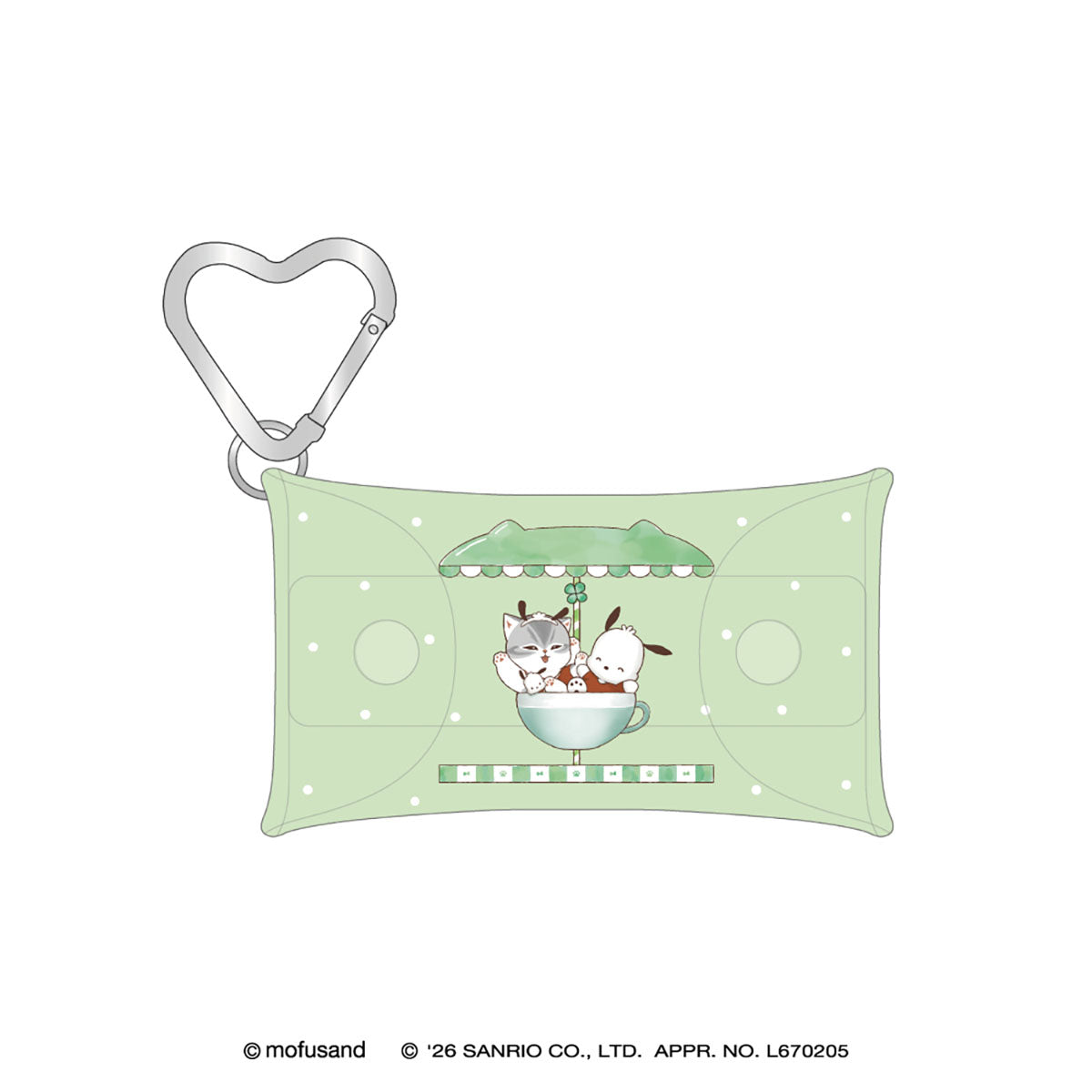 mofusand×サンリオキャラクターズ クリアマルチケースS(ポチャッコ