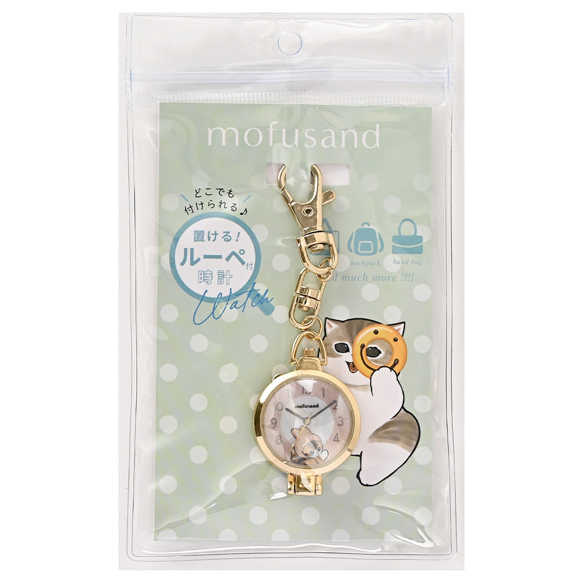 mofusand Stand & Magnifier Watch (Shark Meow)