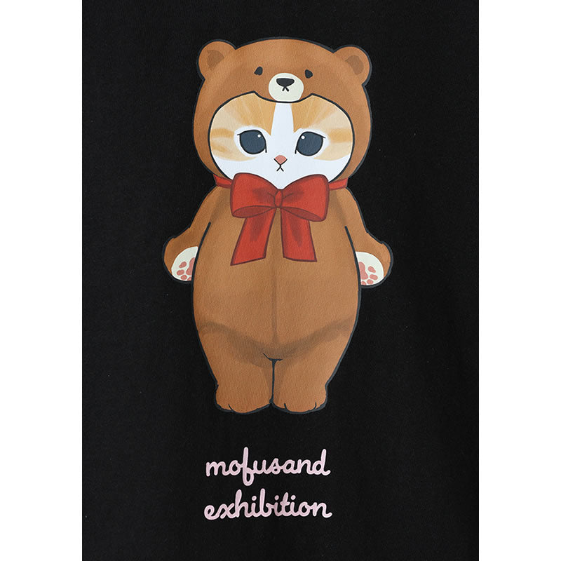 mofusandExhibition T -shirt Stand Black