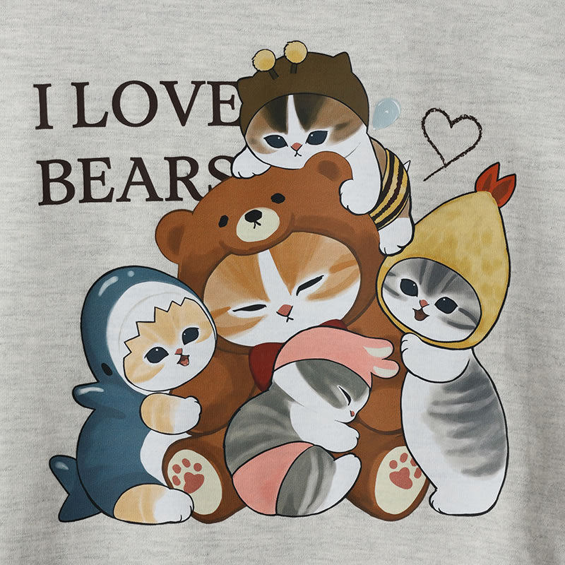 mofusandExhibition T -shirt large set oatmeal