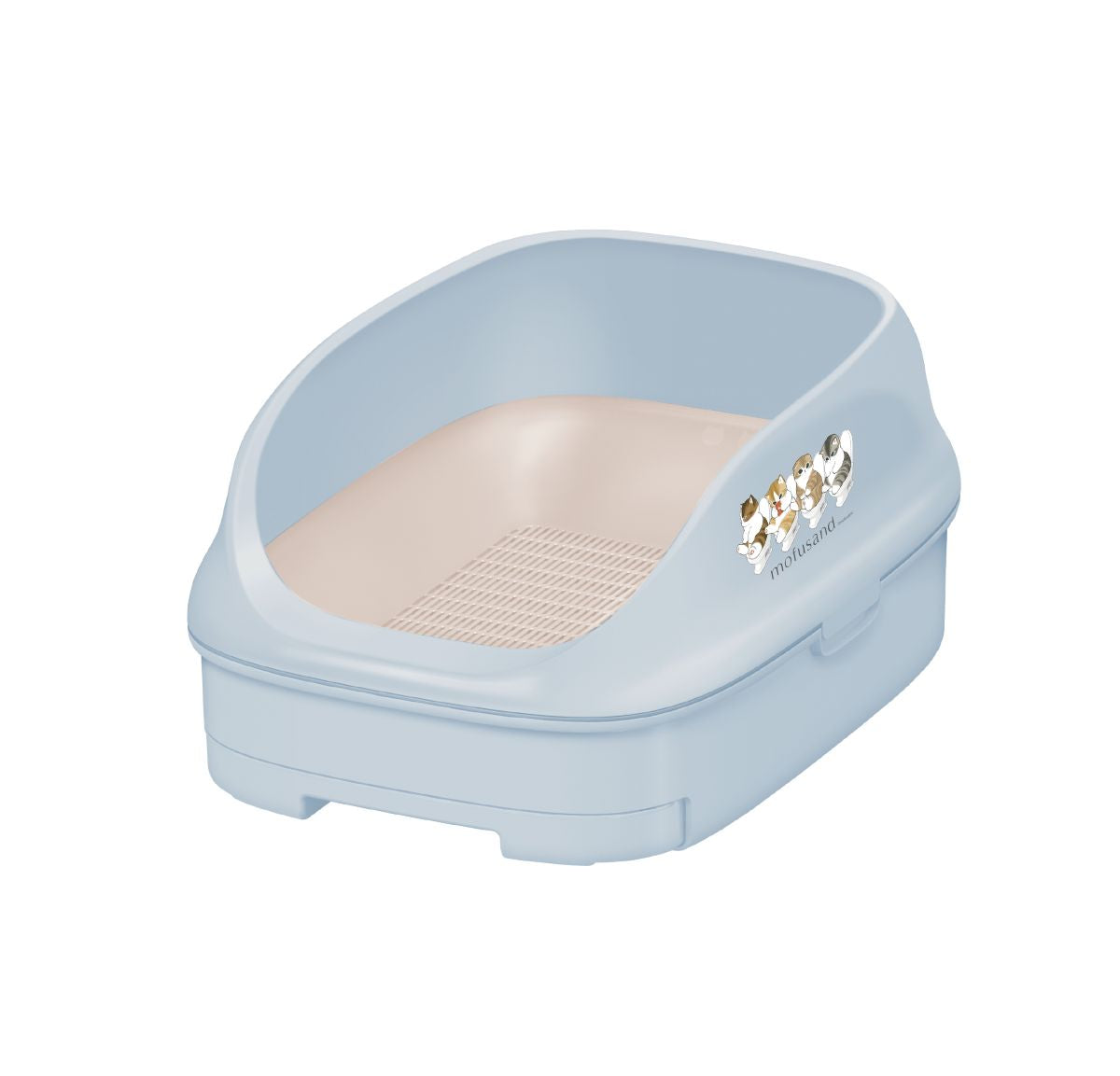 mofusand Nyan-tomo Clean Toilet Open Type Powder Blue mofusand Design