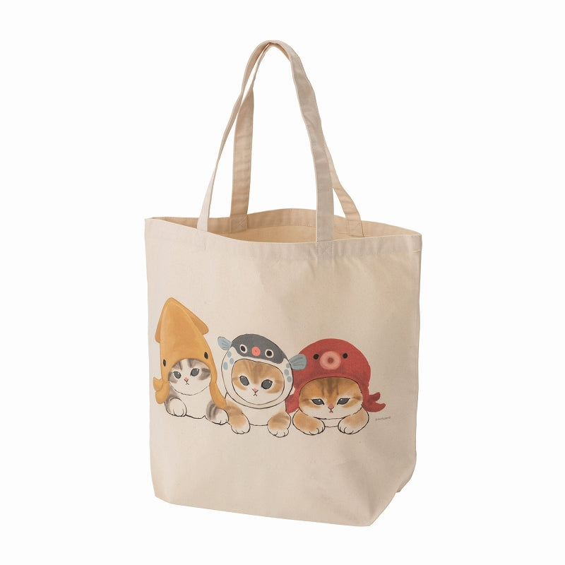 mofusand 大きめトートバッグ(海洋生物ねこ)