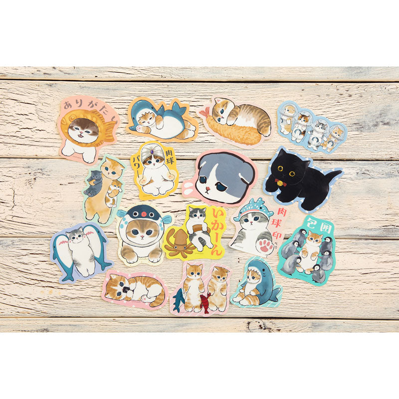 mofusand スマホに貼れるサイズのステッカーコレクション(全16種)