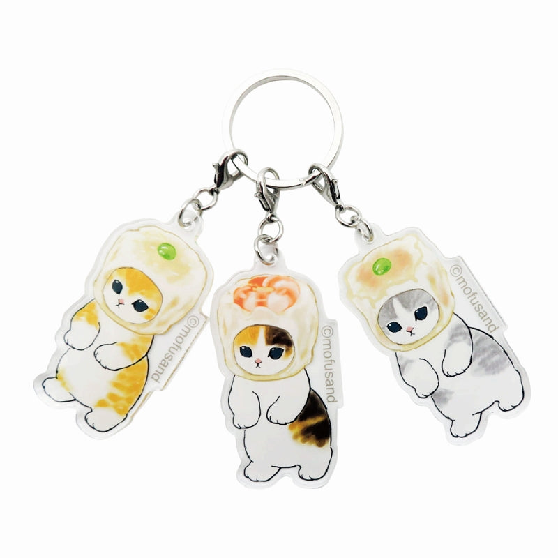 mofusand 三重丙烯酸钥匙扣 可口的