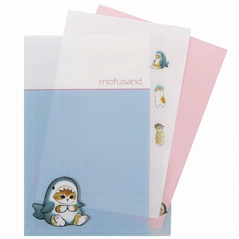mofusand Die -cut clear file 5P (shark)
