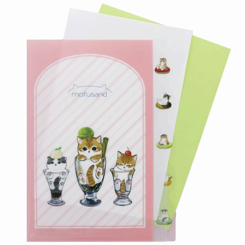 mofusand Die -cut clear file 5P (sweets)