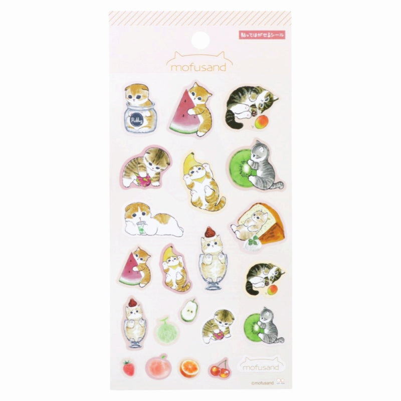 mofusand シートシール(フルーツ) | mofusandもふもふマーケット