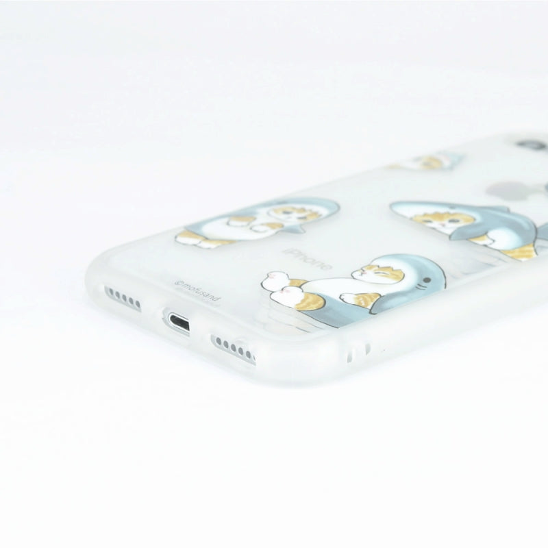 mofusand IIIIfit Clear iPhone SE(第3世代/第2世代)/8/7/6s/6対応ケース(サメにゃん)