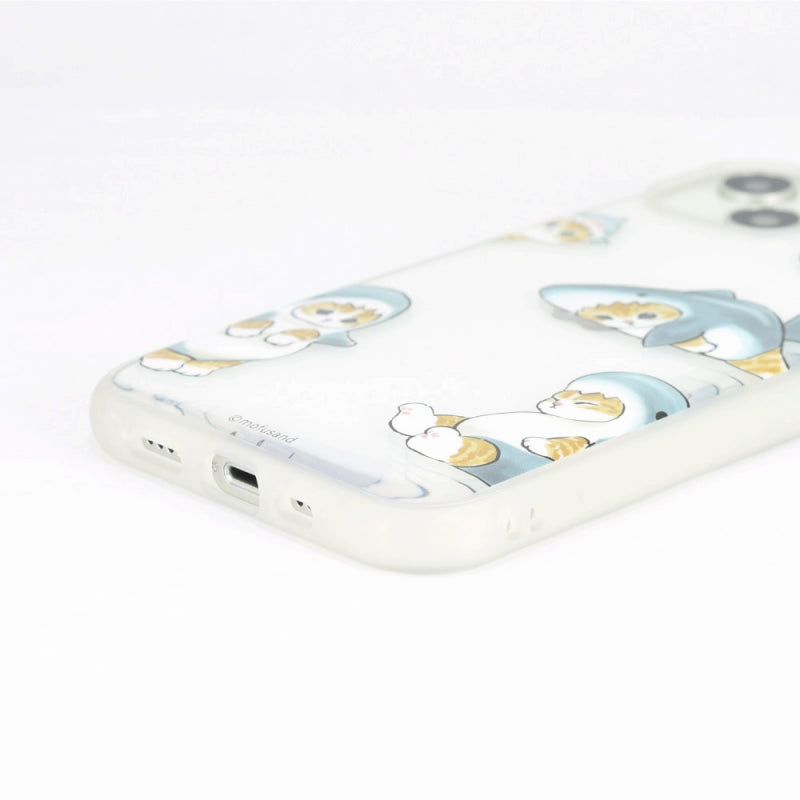 mofusand IIIIfit Clear iPhone 14/13対応ケース(サメにゃん)