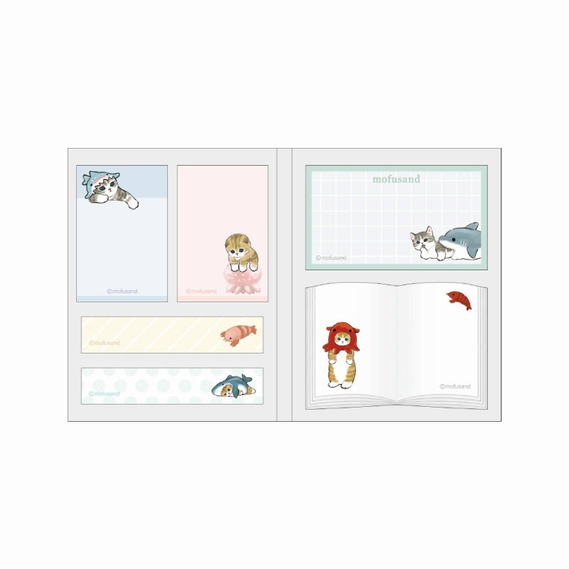 mofusand Book sticky note (shark Nyan)