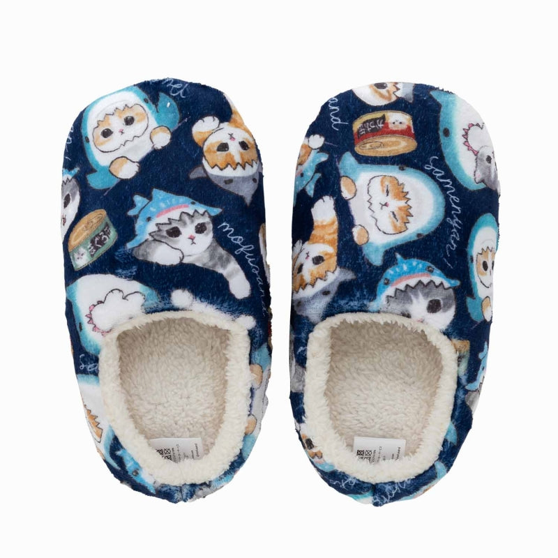 mofusand Warm room shoes (navy) mofusand mofumofuMarket
