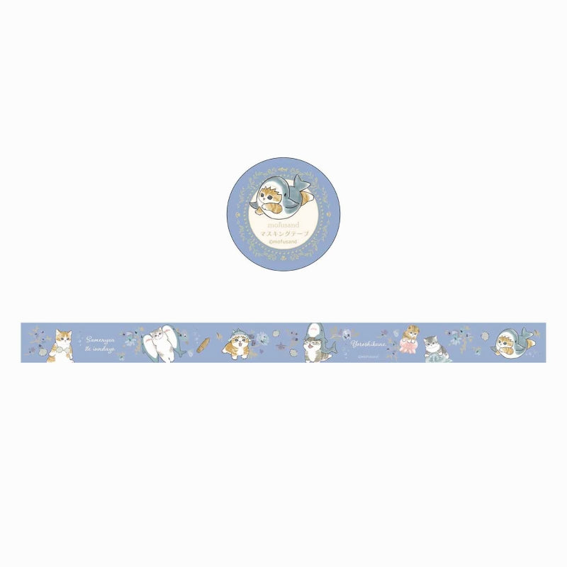 mofusand もふもふストア マスキングテープS(サメにゃん)