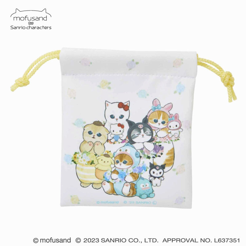 mofusand× Sanrio Characters Microfiber Mini Drawstring 2 pieces (Ohana)