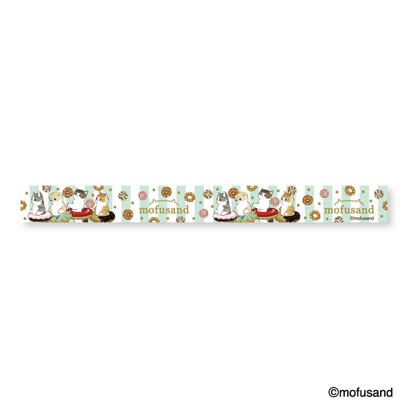 mofusand Mofumofu Stick Foil Strip Masking Tape (Donut)