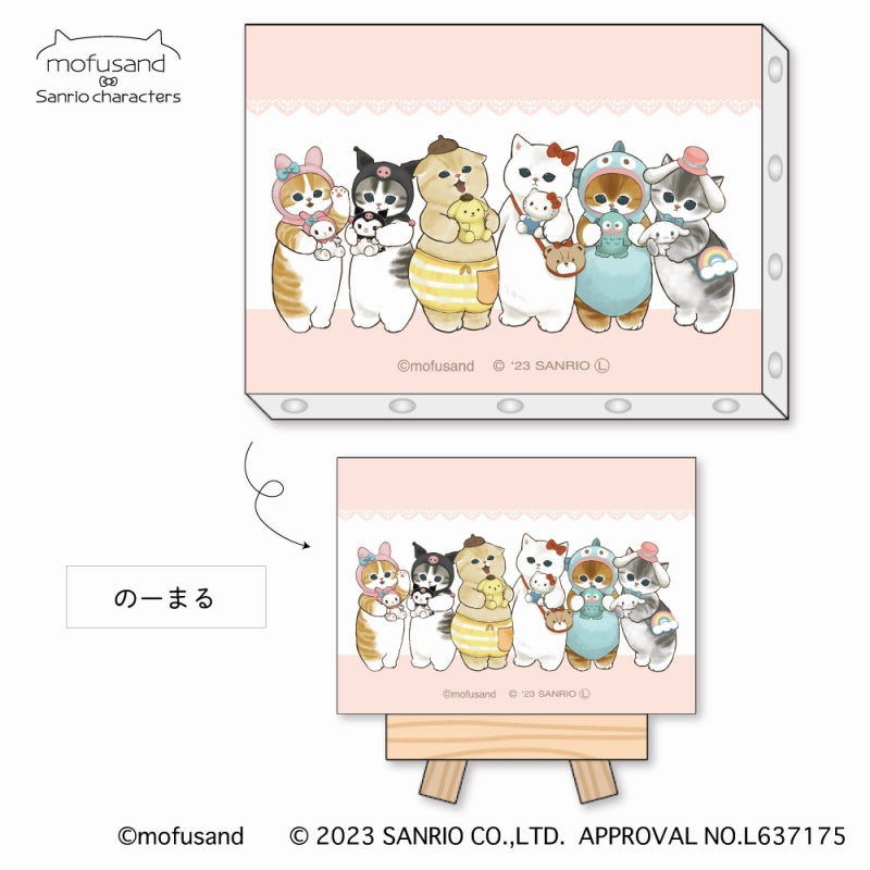 mofusand× Mini canvas with Sanrio Characters Ezel (Nobaru)