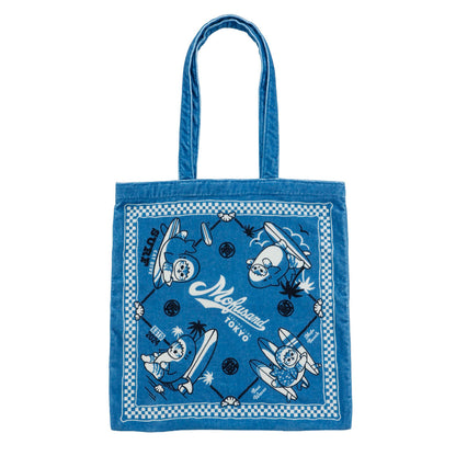 mofusand BOARD SHARK! Towel Tote shark Blue