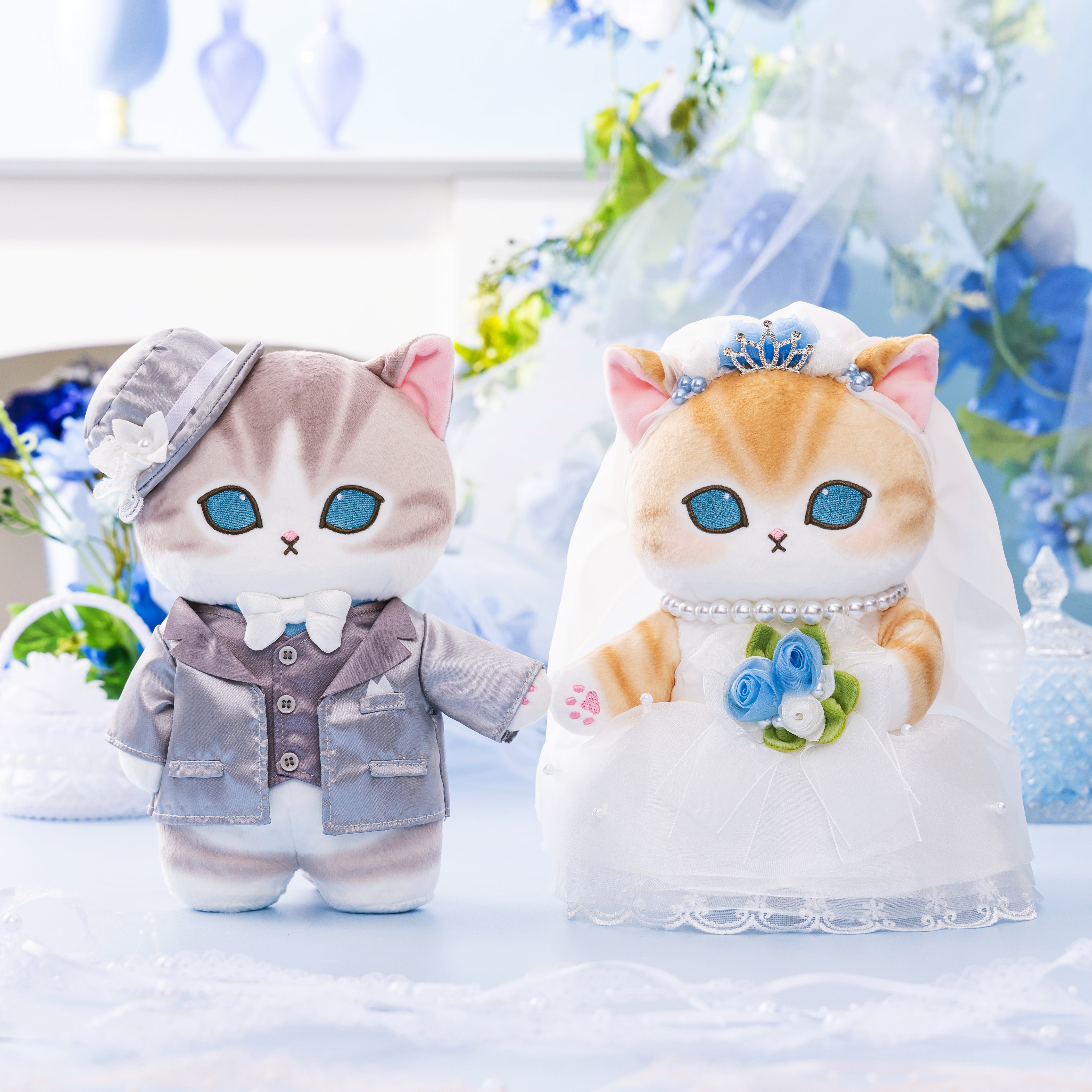 予約】mofusand にゃんこのサムシングブルーなウェディングペア