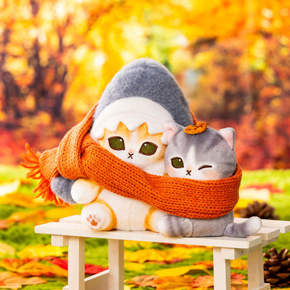 mofusand 목도리 친구 인형 (상어냥 & 아기냥)