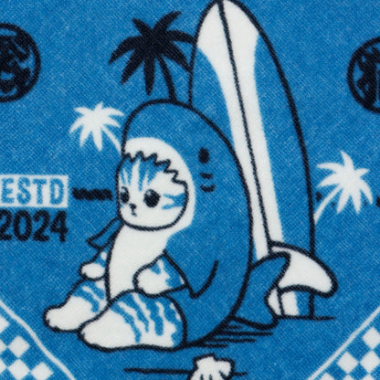 mofusand BOARD SHARK! Towel Tote shark Blue