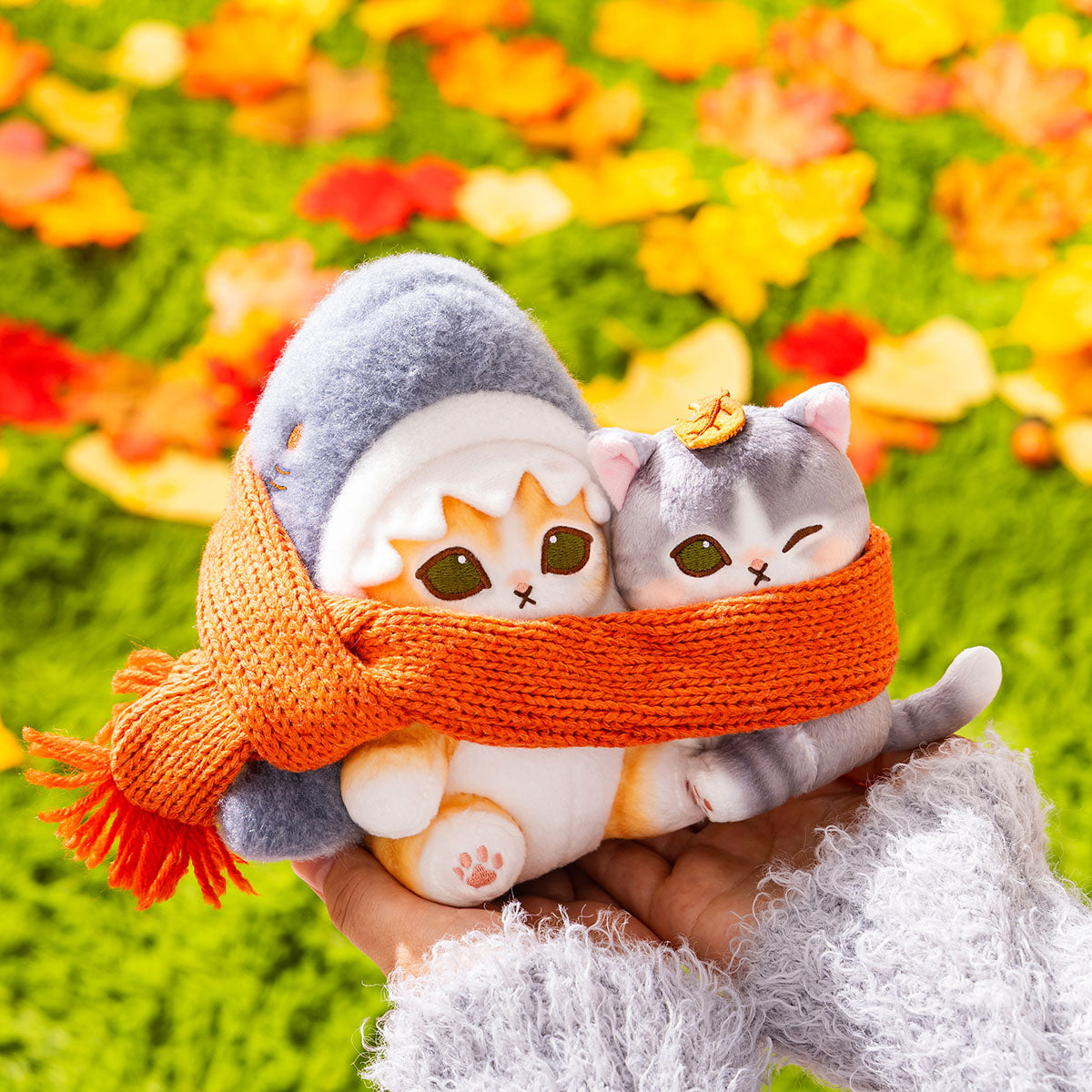 mofusand なかよしマフラーぬいぐるみ(サメにゃん&ちびにゃん