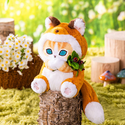 mofusand WOODLANDS Sitting Poseable Plush (Fox Meow)