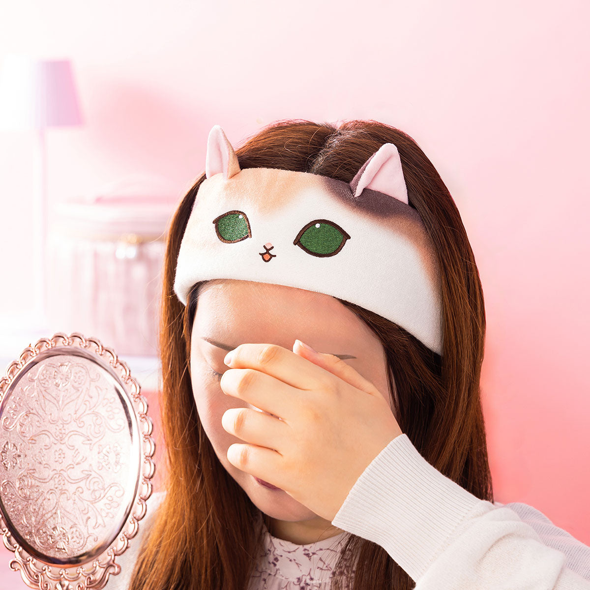 mofusand 고양이 헤어밴드 (삼색 고양이)